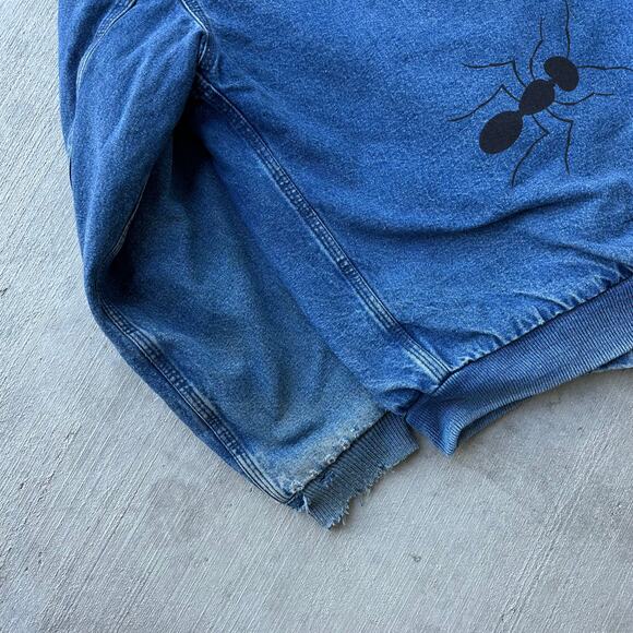 Vintage Y2K Carhartt Y07 DST denim hooded work wear jacket - Picture 7 of 9